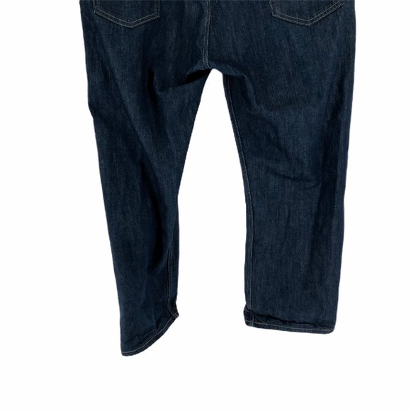 Levis Mens Blue Straight Denim Jeans Size 42X30 - Picture 7 of 8